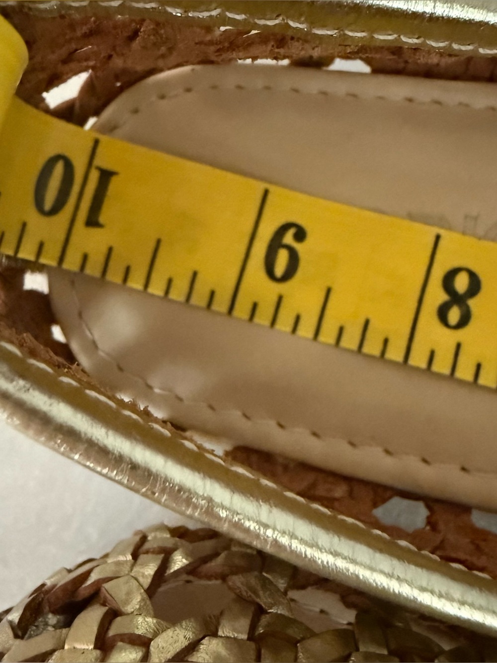 Origo Gold Woven Ballerina Mary Jane by Anya leather barefoot shoes 9 - Picture 7 of 7